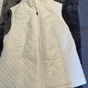 Croft & Barrow Women's Ivory Quilted Vest